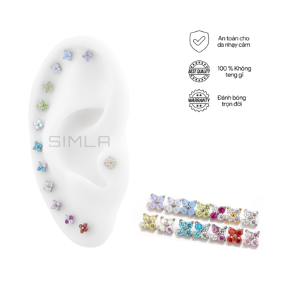 Labret hoa đá 4 cánh nhỏ