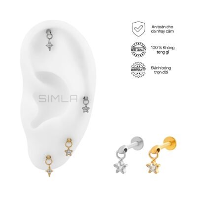 Labret charm sao