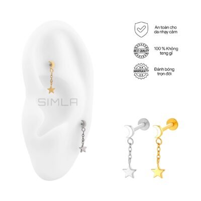 Labret trăng charm sao
