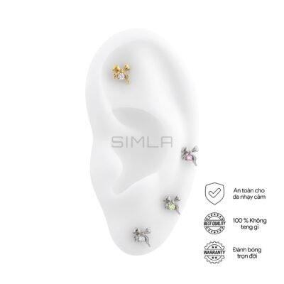 Labret nơ kiểu đá