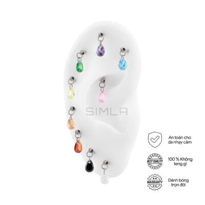 Labret charm giọt nước