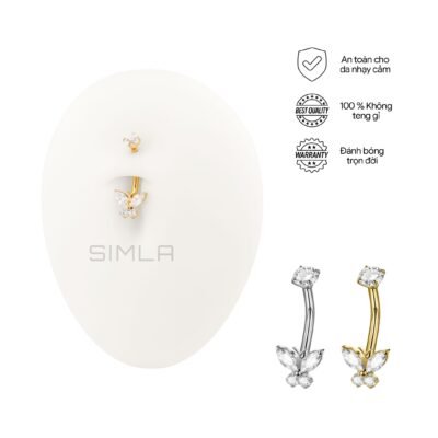 Khuyên rốn bướm đá