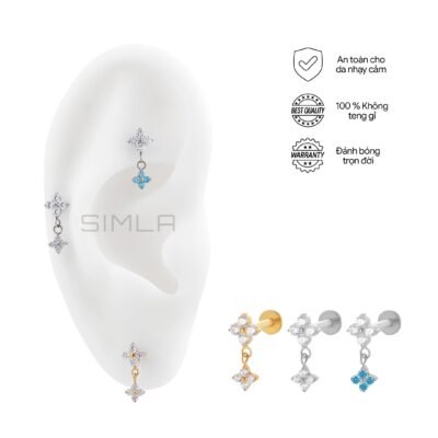 Labret hoa charm