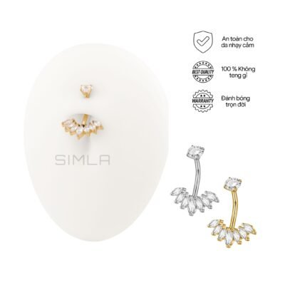 Khuyên rốn dải lá đá