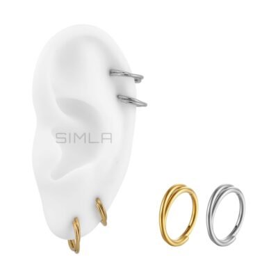 Khuyên tròn clicker 2 hàng chéo