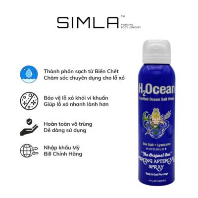 Nước muối vô trùng vệ sinh lỗ xỏ